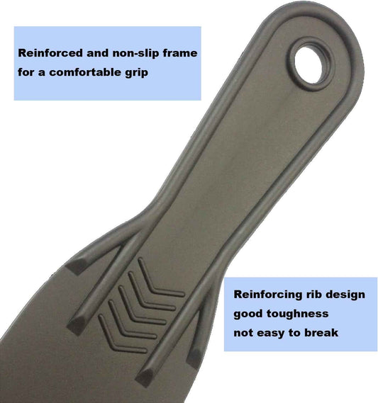 Putty Knife 6 Pack – Efficient Home Office Renovation Tools, Quick Spackle Scrapers for Focused DIY Sessions