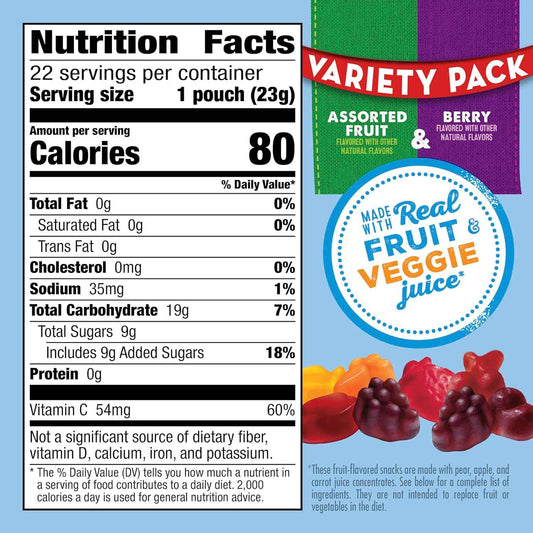 Mott's Fruit Flavored Snacks – Allergy Aware School Snack, Gluten Free Gelatin Free Fat Free 22 Pouch Pack