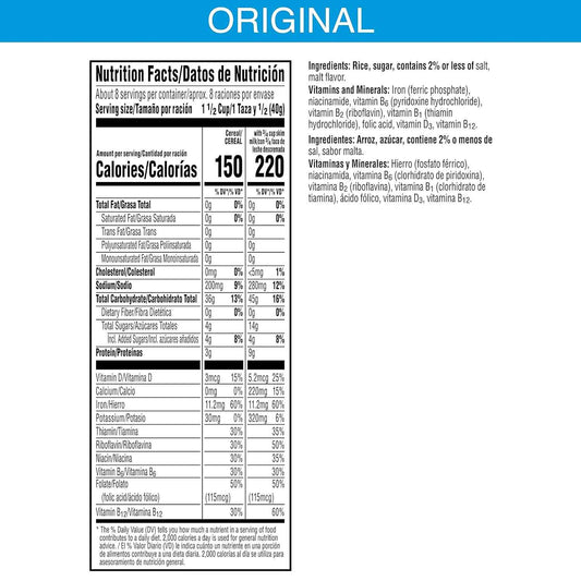 Kellogg's Rice Krispies Cereal – Lunchbox Snack for After-School Bites, Giant Family Size
