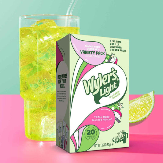 Wyler's Watertok Fun Flavors – Quick Hydration Packets to Drink More Water During the Workday, 20 Singles