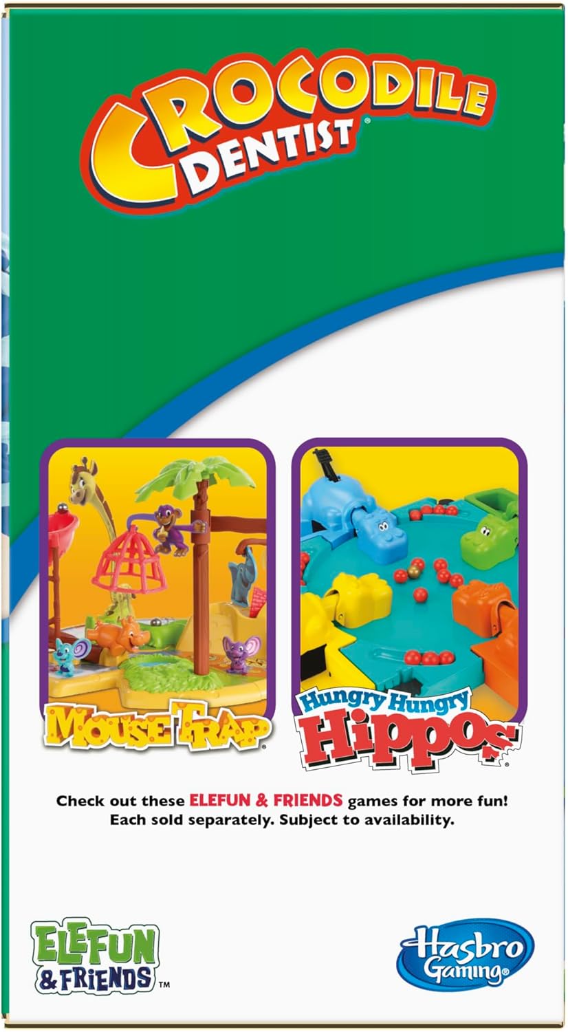 Hasbro Gaming Crocodile Dentist Kids Game – Birthday Gift for Boys and Girls Ages 4 to 8, Amazon Exclusive