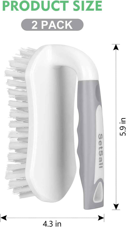 SetSail Scrub Brush – Clean-Line Utility Brush for Uncluttered Studio Kitchen Storage