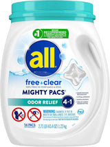 All Mighty Pacs Laundry Detergent – Pediatrician-Recommended Wash for Baby Clothes and Cloth Diapers