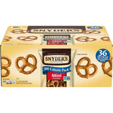 Snyder's of Hanover Mini Pretzels 100 Calorie Packs – Nut-Free School Lunch Snack for Kids, 36 Ct