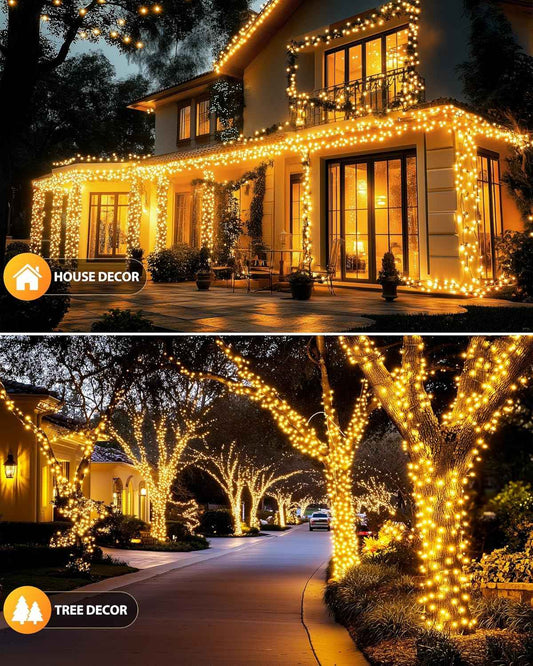 Brightown Solar String Lights – Portable Camping and Gazebo Lighting, 2 Pack 39ft LED
