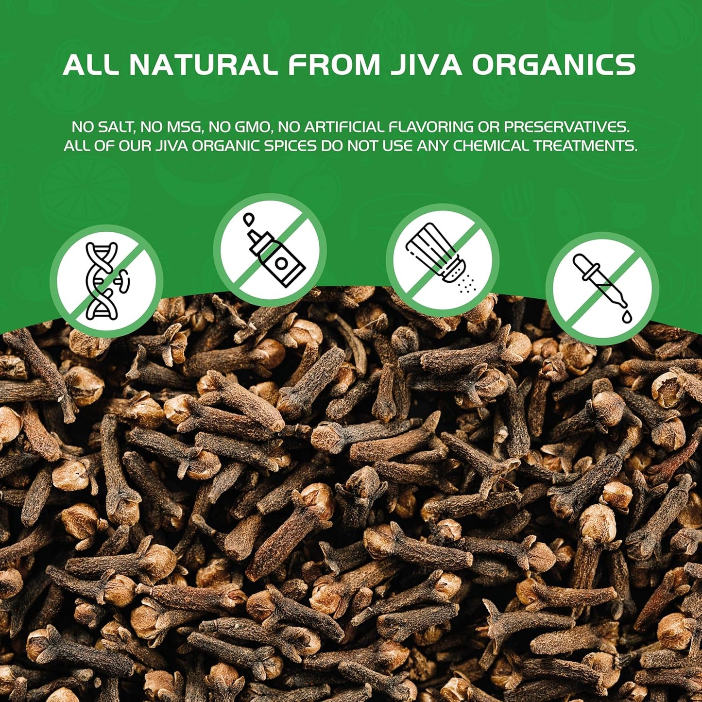 Jiva Organic Whole Cloves – Mindful Kitchen Spice for Bedtime Tea Rituals, 3.5 oz Resealable Pouch