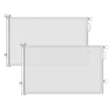 Retractable Baby Gate for Stairs & Doorways – Trip-Free Mesh Barrier for Toddler Fall Prevention, 55" Wide Child Safety Gate