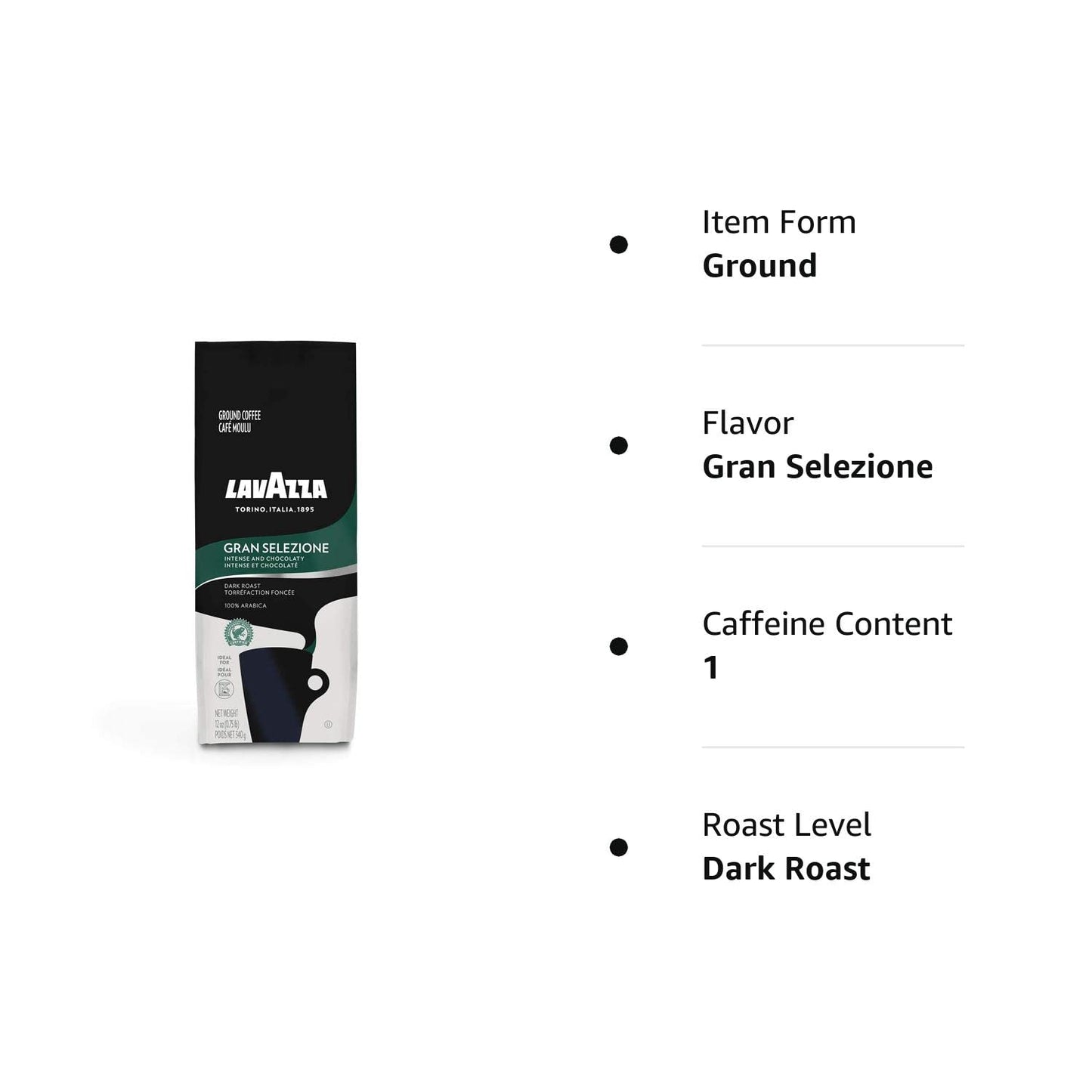 Lavazza Italian Roast Ground Coffee 12oz — Thoughtful Gourmet Gift for the Dark Roast Lover in the Family