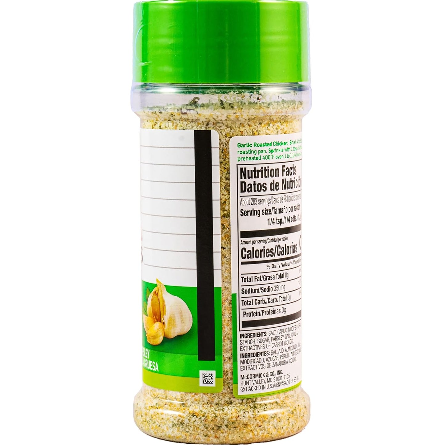 Lawry's Garlic Salt – Clean-Label Pantry Seasoning with No MSG Added, Kosher Certified, 11 oz