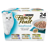 Purina Fancy Feast Seafood Collection – Bulk 60-Pack Wet Food to Cut Down Weekly Reorder Time, 3 oz Cans