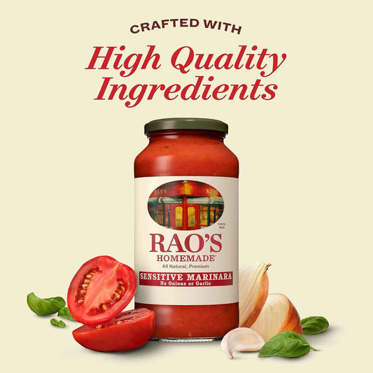 Rao's Homemade Sensitive Formula – Family-Friendly Marinara for Kid Lunch Boxes