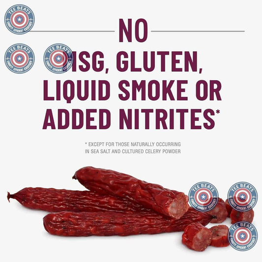 Duke's Smoked Andouille Sausage Shorties – Shelf-Stable Camp Snack for Day Hikes and Road Trips, 2g Net Carbs, 5 oz