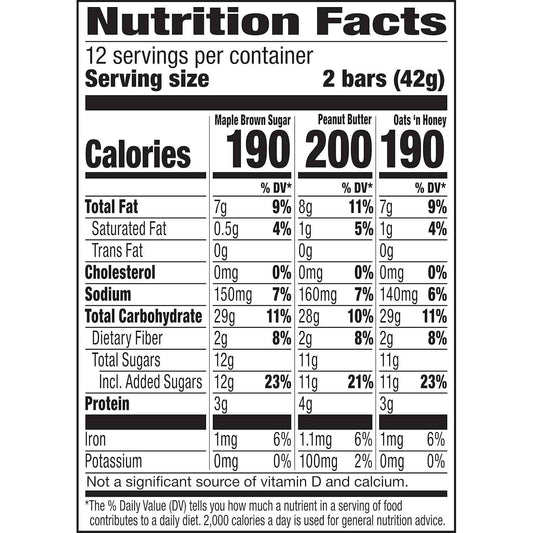 Nature Valley Crunchy Granola Bars – Clean-Label Office Snack for Clean Eating, 24 Count Box