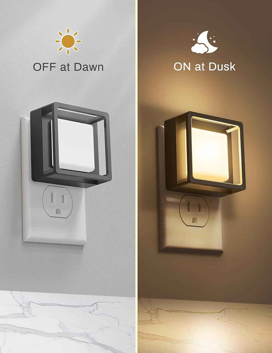 DORESshop Vintage Farmhouse Night Light – Gold Cover Accent for Entryway and Hallway