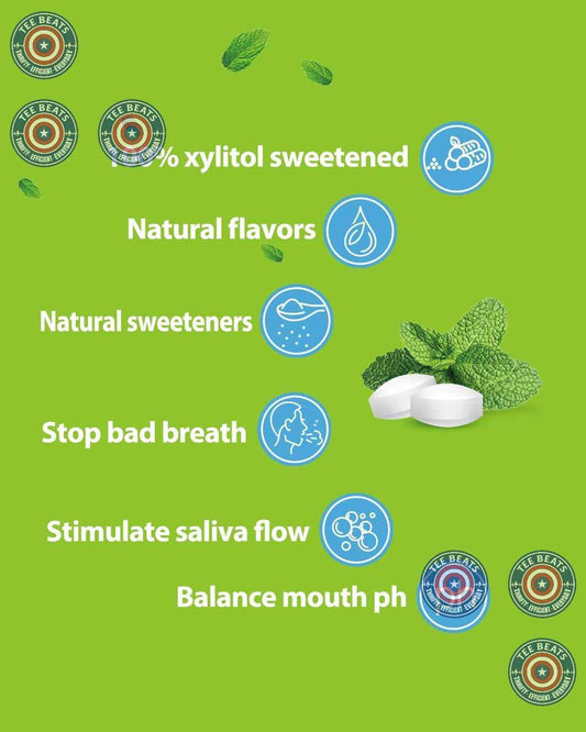 DC24 DAILY CARE Xylitol Mints – Family-Safe Lunchbox Treat for School, Sports, and Snack Time