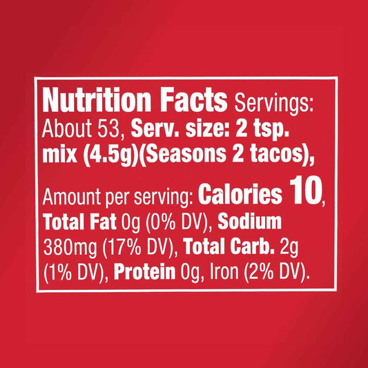 McCormick Taco Seasoning Mix – Clean-Label Pantry Staple, No MSG No Artificial Flavors for Mindful Meal Prep