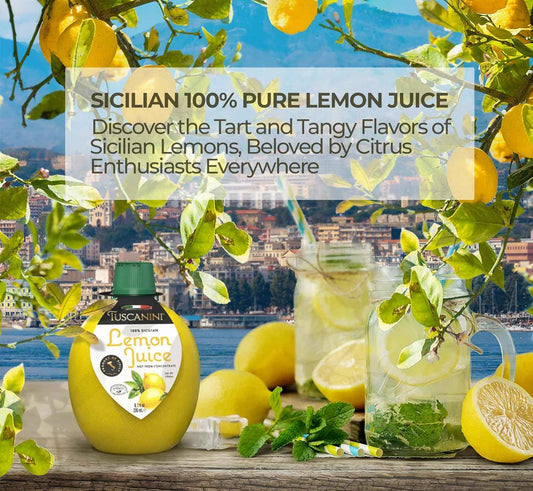 Tuscanini Sicilian Lemon Juice – Clutter-Free Pantry Staple for Intentional Kitchens, One Ingredient, One Purpose