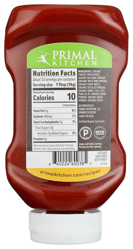 Primal Kitchen Organic Honey Ketchup Gift Set, Clean Eating Condiment for Health Conscious Friends 18.5 oz