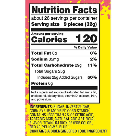 SOUR PATCH KIDS Watermelon Soft & Chewy Candy – Picnic and Park Day Chewy Snack, 1.8 lb Resealable Bag