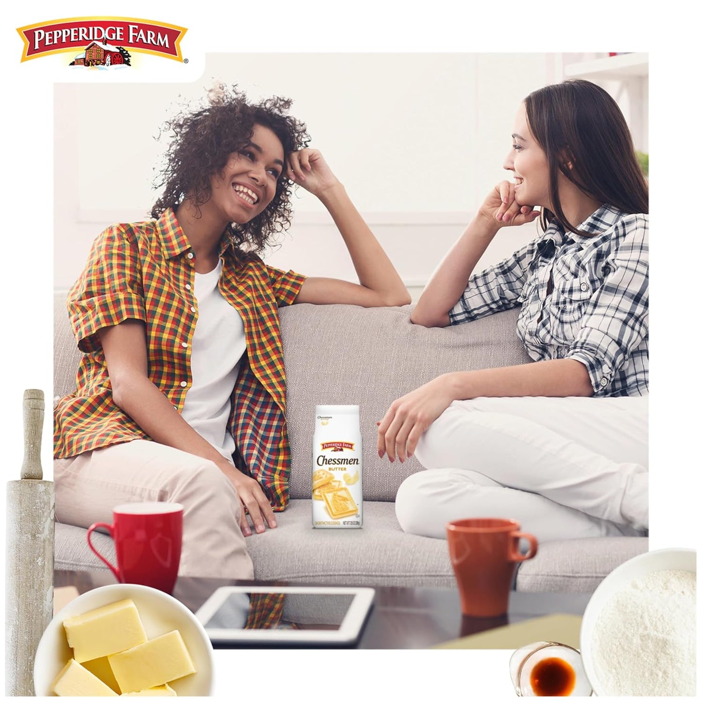 Pepperidge Farm Chessmen Butter Cookies – Lunchbox Snack for Kids, Individually Portioned Shortbread