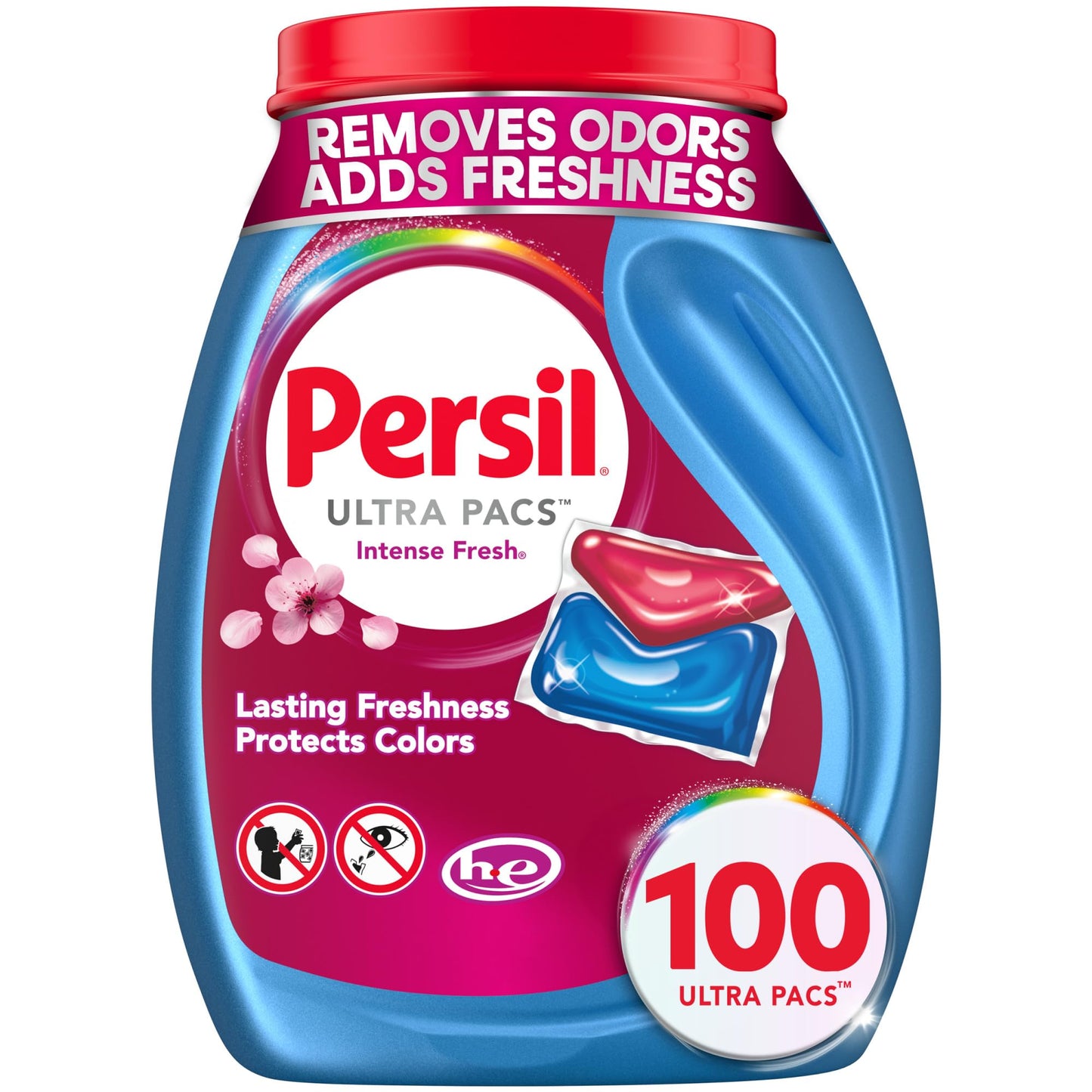 Persil Ultra Pacs Intense Fresh Laundry Detergent – Quick Cold-Wash Solution for In-Unit Laundry Closet, Productivity-Focused Stain Removal 100 Count