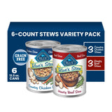 Blue Buffalo Blue's Stew Hearty Beef & Country Chicken Canned Dog Food, Vet-Formulated with No By-Products or Fillers