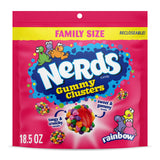 NERDS Juicy Gummy Clusters – Lunchbox Treat and After-School Snack for Kids Ages 6 and Up, 7.15 oz Stand-Up Bag
