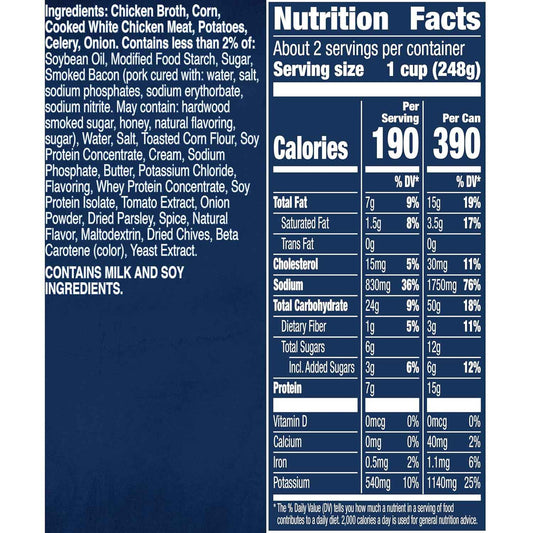 Progresso Gluten Free Chicken Corn Chowder — Pantry Staple for Home Office Lunch Breaks and Focused Afternoons, 18.5 oz