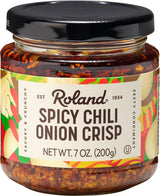 Roland Foods Spicy Chili Onion Crisp 7 oz – Single-Jar Solution for an Uncluttered Condiment Shelf