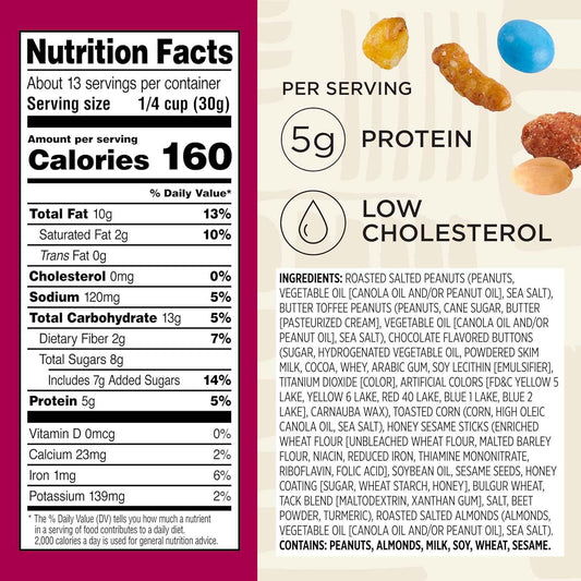 Snak Club Sweet & Salty Trail Mix, Family Size – Low-Sodium Guilt-Free Snack for Health-Conscious Snackers, 14 oz