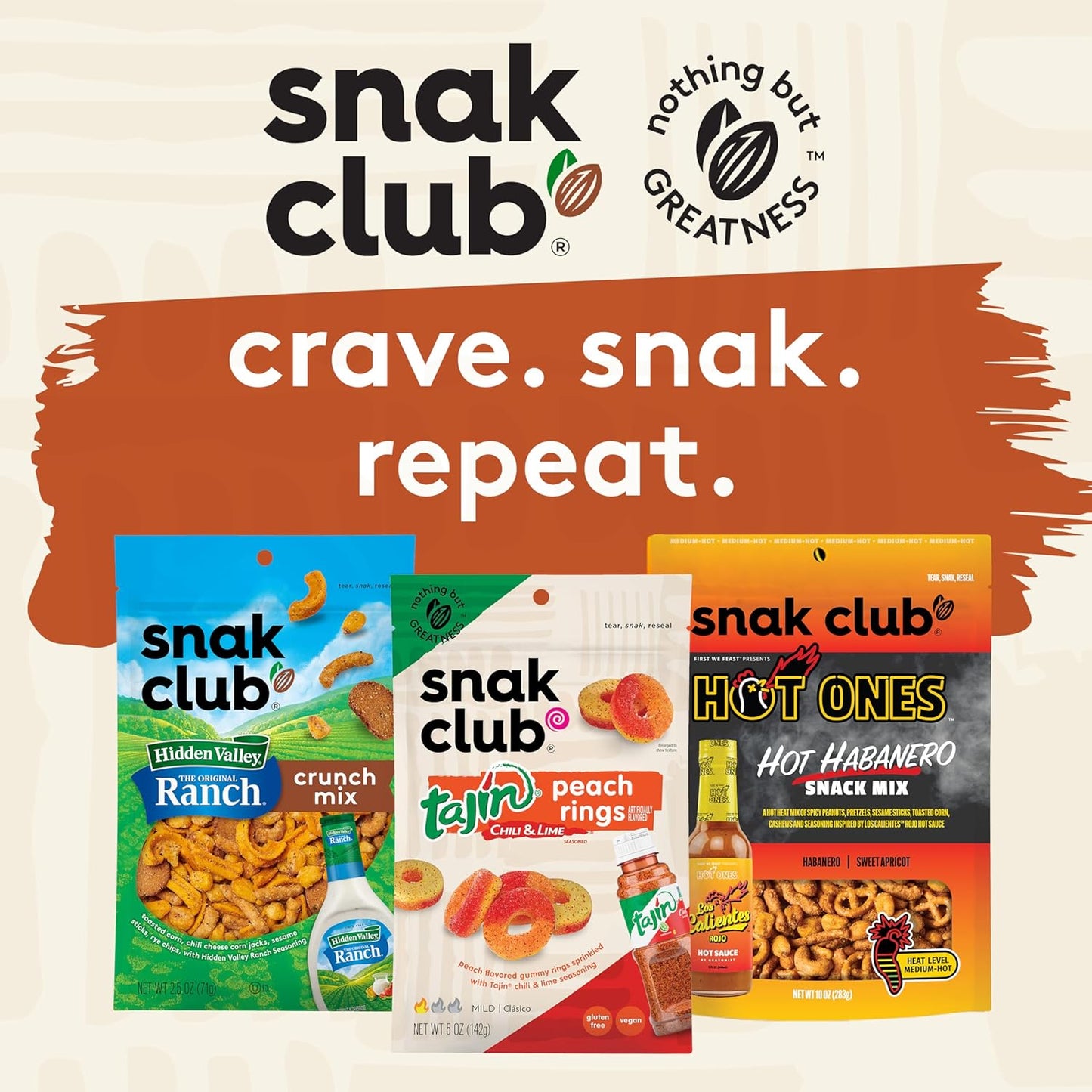 Snak Club Cajun Snack Mix – Office Desk Protein Snack for Focused Workdays and Mid Afternoon Energy, 15 oz Resealable Pouch
