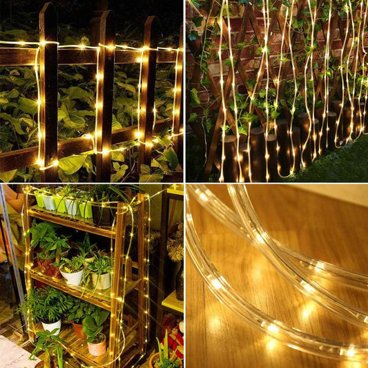 Lumify Solar Rope Light 100LED Waterproof String Birthday Gift for Mom Women and Housewarming Present