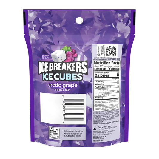 ICE BREAKERS Arctic Grape Chewing Gum – Sugar-Free Desk Drawer Staple for Office Meetings