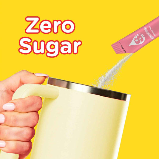 Starburst Singles To Go Caffeine-Free Strawberry Drink Mix Tubes for Work-from-Home Desks and Steady Afternoon Focus