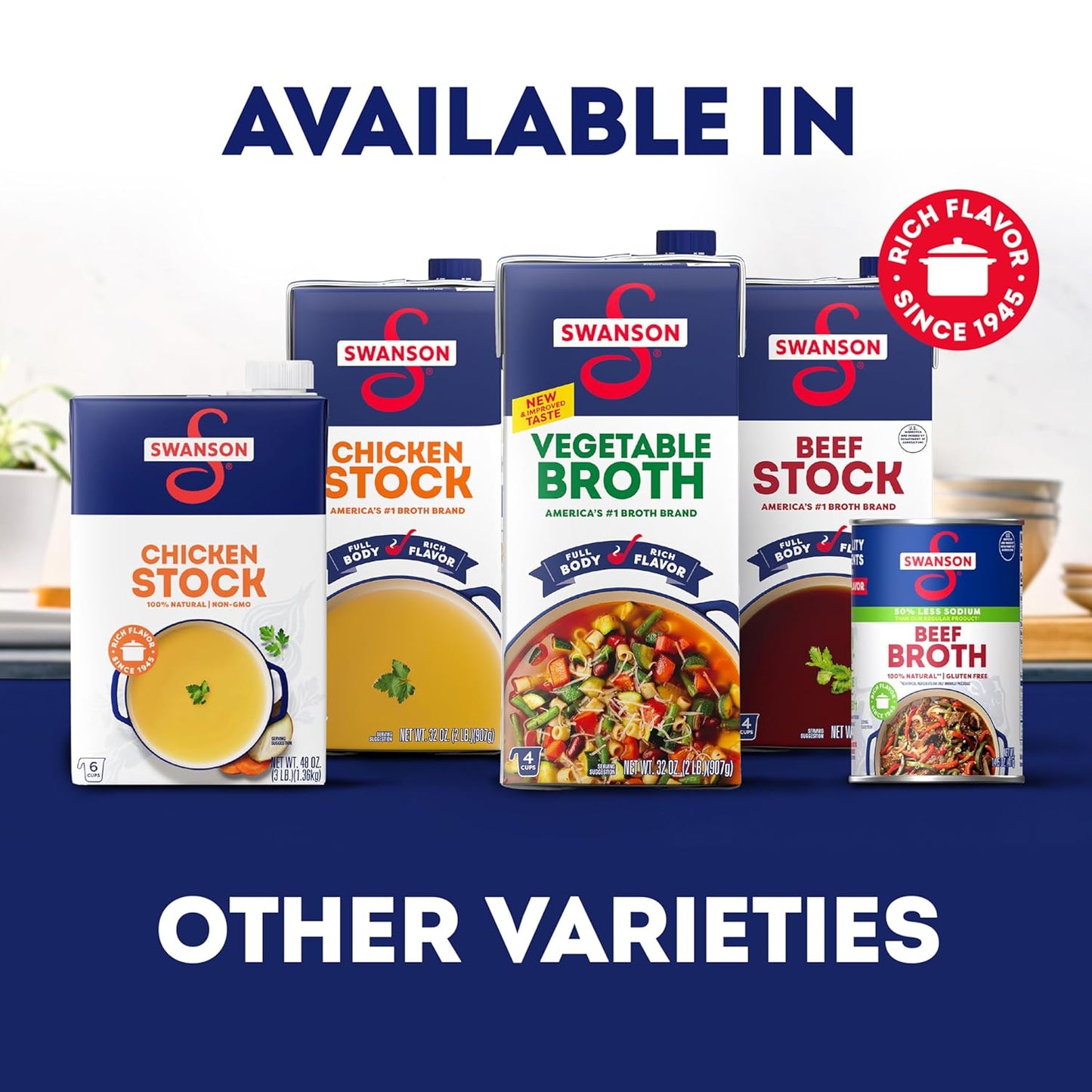 Swanson Ready Ramen-Style Broth – Fast Office Pantry Staple for Quick Lunches and Study Snacks, 32 oz