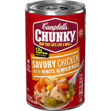 Campbell's Chunky Chicken Rice Soup – Gift-Ready Comfort Food for Housewarmings, Get-Well Visits, and Care Packages, 18.8 Oz