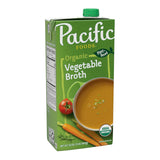 Pacific Foods Organic Vegetable Broth – Quick Weeknight Meal Starter for Busy Professionals, 32 oz