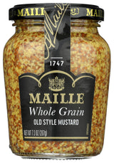 Maille Mustard Old Style – Versatile Backyard BBQ Glaze, 7.3 oz Glass Jar for Grilled Meats and Pretzels