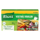 Knorr Vegetable Bouillon Cubes – Compact 6-Cube Box for Clutter-Free Pantries