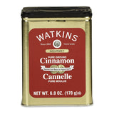 Watkins Gourmet Pure Ground Cinnamon Tin – Elegant Housewarming Gift for New Home Cooks, Premium 6 oz Spice Tin