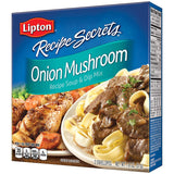 Lipton Recipe Secrets Onion Mushroom Soup & Dip Mix – Family Dinner Table Seasoning for Quick Kid Meals