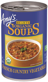 Amy's Kitchen Organic Gluten Free French Country Soup – Kid Approved Plant Based Meal for Lunchbox and Dinner Table