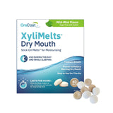 Oracoat XyliMelts – Thoughtful Care Package Gift for Mom, Grandma, or Cancer Patients Dealing with Dry Mouth, 40 Count Mild Mint