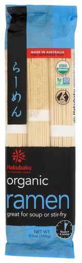 Hakubaku Organic Ramen Noodles, 9.5 oz – Clean Pantry Staple for Mindful Home Cooks