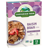 Cascadian Farm Raisin Bran Cereal – High-Fiber Breakfast Fuel for Focused Workdays