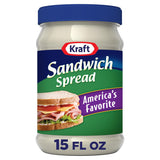 Kraft Sandwich Spread – Simple Pantry Staple for Clean Lunch-Prep, 15 fl oz Glass Jar