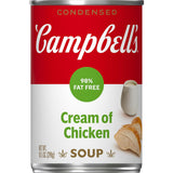 Campbell's Condensed Heart Healthy Cream of Chicken Soup, Bulk Heart Healthy Pantry Stock for Family of 5