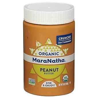 MaraNatha Organic Creamy Peanut Butter for Capsule Pantry Editing, Single-Ingredient Staple