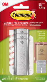 Command 5 lb Picture Hanger for Child-Safe Bedroom Walls, No-Nail Damage-Free Mounting