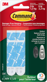 Command Outdoor Refill Strips – Damage-Free Hanging That Protects Siding and Rental Deposits
